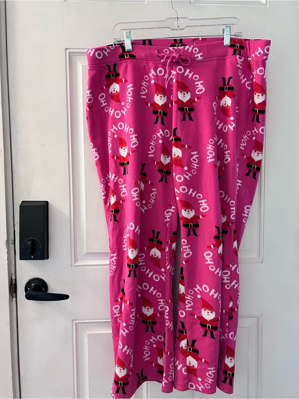 Old Navy Pink Santa Fleece Pajama Pants